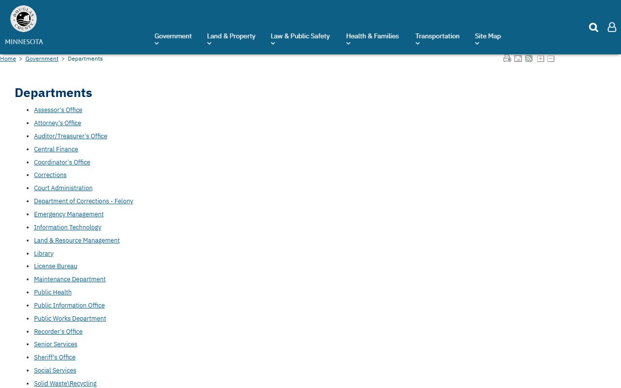 Douglas County Sheriff's Office 72 hour booking page