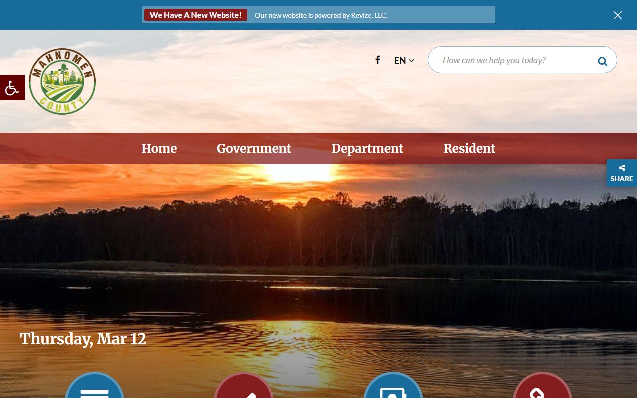 Mahnomen County homepage for 72 hour booking information