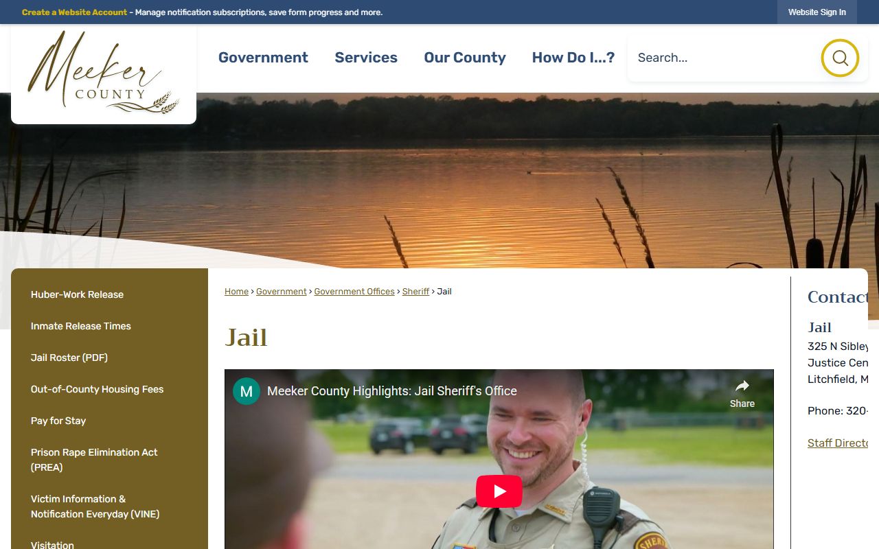 Meeker County Detention Center 72 hour booking