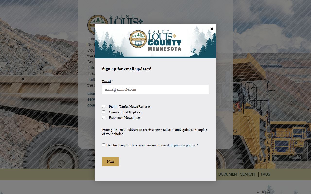 St. Louis County 72 hour booking homepage