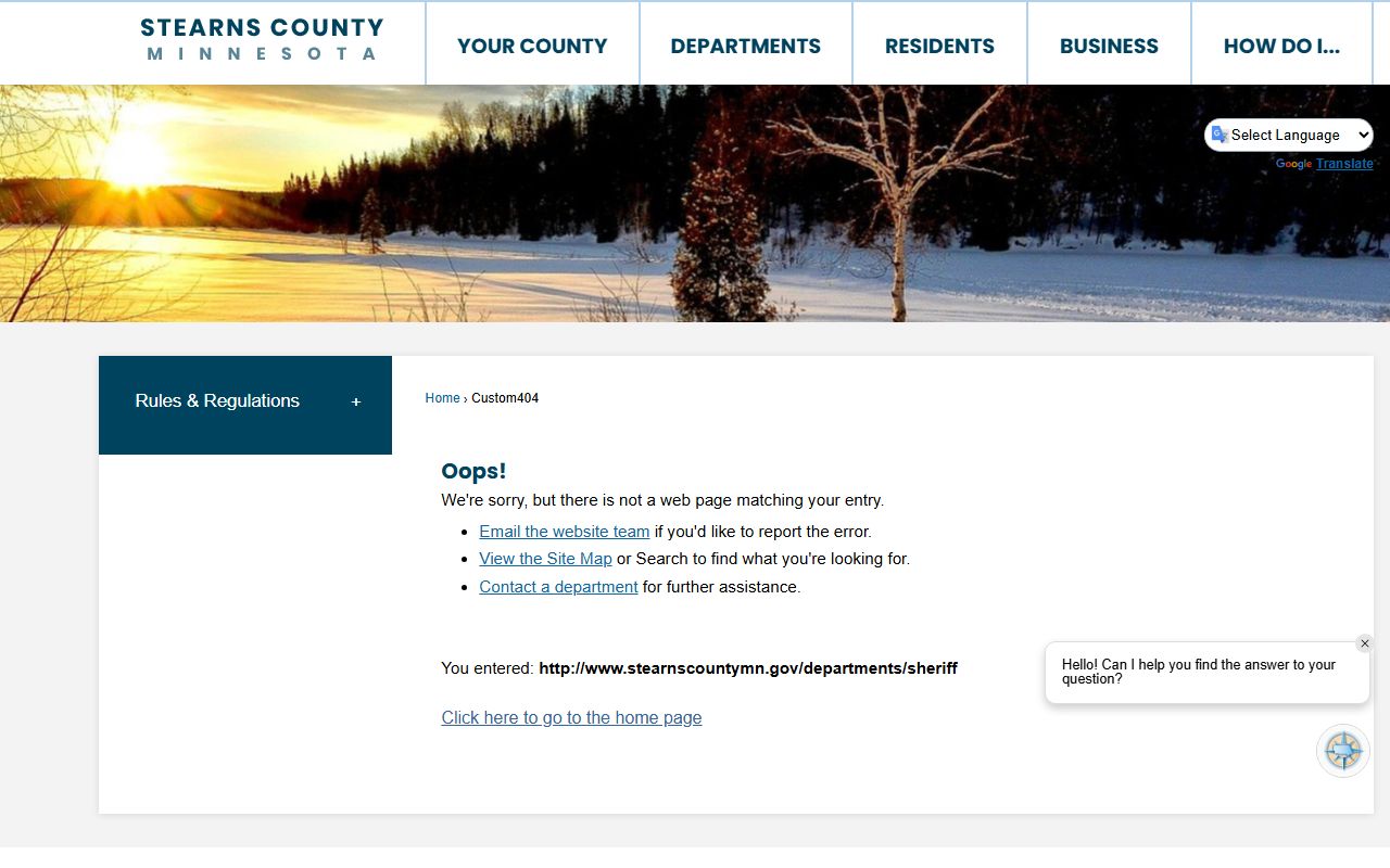 Stearns County 72 hour booking sheriff page